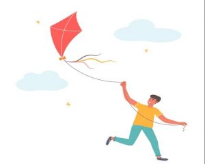 Daily Joke: A Husband In His Back Yard Is Trying To Fly A Kite