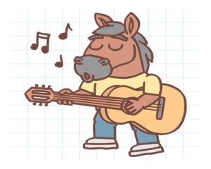 Daily Joke: Mr Horse Has Always Wanted To Play The Guitar