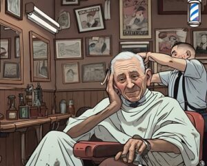 Daily Joke: An Elderly Guy Sticks His Head In The Barbershop