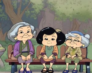 Daily Joke: Three Mischievous Old Grannies Were Sitting On A Bench