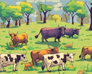 Daily Joke: There Are Two Bulls And A Herd Of Cows Eating Grass