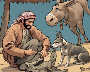 Daily Joke: A Man Prepares His Donkey And Dog