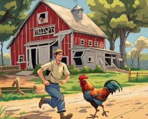 Daily Joke: Guy Runs Over A Rooster While Driving Near The Farm