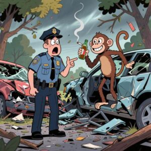 Jokes Daily Joke: Officer Questions a Monkey After Fatal Crash The Twist Ending Is Hilarious