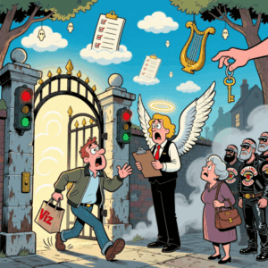 Daily Joke: Man Tries to Enter Heaven But His Good Deed Happened Just 10 Minutes Ago