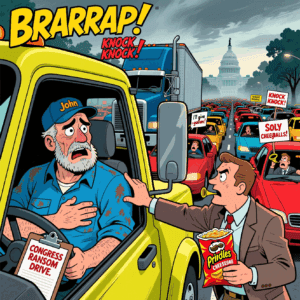Daily Joke: Truck Driver Stuck in Traffic Learns Why Congress Is Begging for Gas Money