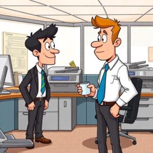 Daily Joke: The Conservative Guy Who Started Wearing Jewelry Classic Office Comedy