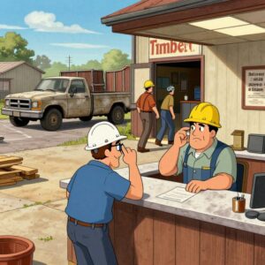 Jokes Daily Joke: Why the Customer Had to Go Check How Long He Needed the Wood